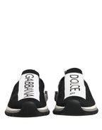 Dolce & Gabbana Black Sorrento Slip On Low Top Sneakers Shoes