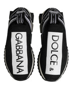 Dolce & Gabbana Black Sorrento Slip On Low Top Sneakers Shoes