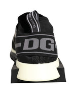 Dolce & Gabbana Black Mesh Sorrento Trekking Sneakers Shoes