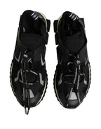 Dolce & Gabbana Black Mesh Sorrento Trekking Sneakers Shoes