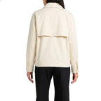 Herno White Cotton Full-Length Jacket