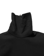 Dolce & Gabbana Black Long Sleeves Viscose Sheath Maxi Dress