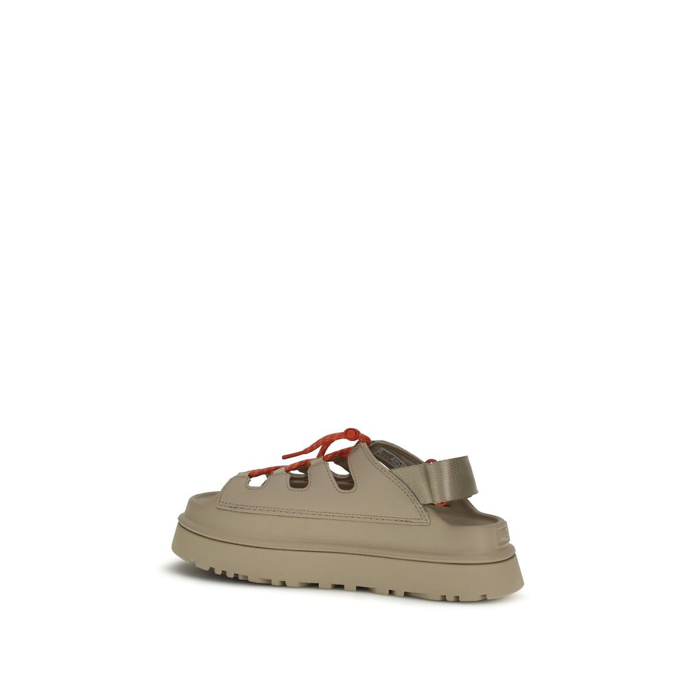 UGG Beige Polyurethane Platform Sandals