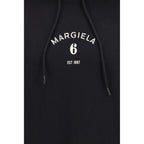 MM6 Black Cotton Sweatshirt