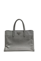 Prada Gray Saffiano Leather Tote