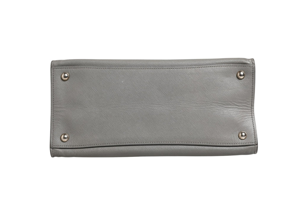Prada Gray Saffiano Leather Tote