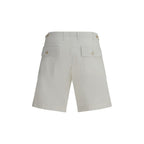 Cruna Beige Cotton Bermuda Shorts