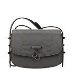 Jimmy Choo Gray Leather Shoulder Bag