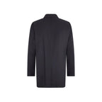 Herno Black Cotton Coat
