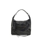 Balenciaga Black Lamb Ovis Aries Aries Shoulder Bag