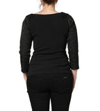 Dolce & Gabbana Dark Gray Button Fastening Lace Trimmed Blazer Jacket