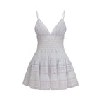 Charo Ruiz White Cotton Casual Dress