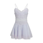 Charo Ruiz White Cotton Casual Dress