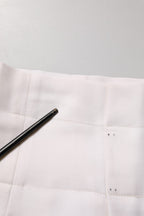 Peserico White Skinny High Waist Chino Cropped Trouser Pants
