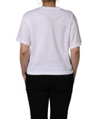 Dolce & Gabbana White I Love Supermodel Cotton Crew Neck T-shirt