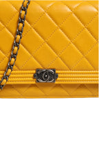 Chanel Yellow New Medium Boy Bag