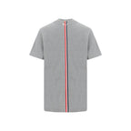 Thom Browne Gray Cotton Long Sleeve T-Shirt