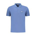 Rifle Blue Cotton Men's Polo Shirt