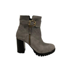 Borbonese Grey Leather Women Boot