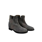 Borbonese Grey Leather Women Boot