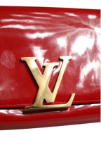 Louis Vuitton Louise PM Red Patent Leather Wallet On Chain