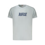Rifle Light Blue Cotton Men's T-Shirt