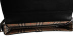 Burberry Black and Gold leather logo crossbody bag