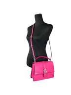 Michael Kors Outlet Greenwich Medium Saffiano Leather Satchel - DragonFruit