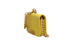 Chanel Crossbody Yellow Leather Bag