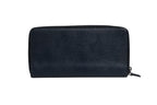 Prada Navy Oliver Embossed Leather Zip-Around Wallet