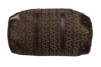 Celine Dark brown and Gold logo duffel