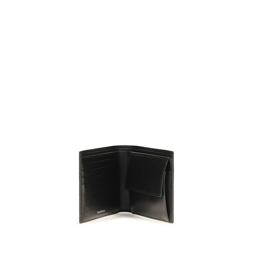 Balenciaga Black Calf Leather Bos Taurus Wallet