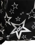Dolce & Gabbana Black Millenial Stars Nylon Travel Backpack Borse Bag