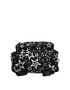 Dolce & Gabbana Black Millenial Stars Nylon Travel Backpack Borse Bag