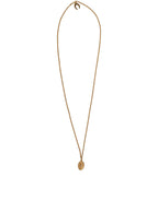 Dolce & Gabbana Gold Tone Brass Virgin Mary Medallion Pendant Necklace