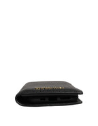 Dolce & Gabbana Case Flip Cover Black Calf Leather iPhone11 PRO Phone