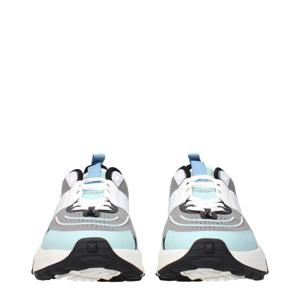 Valentino Garavani Gray Fabric Athletic Sneakers