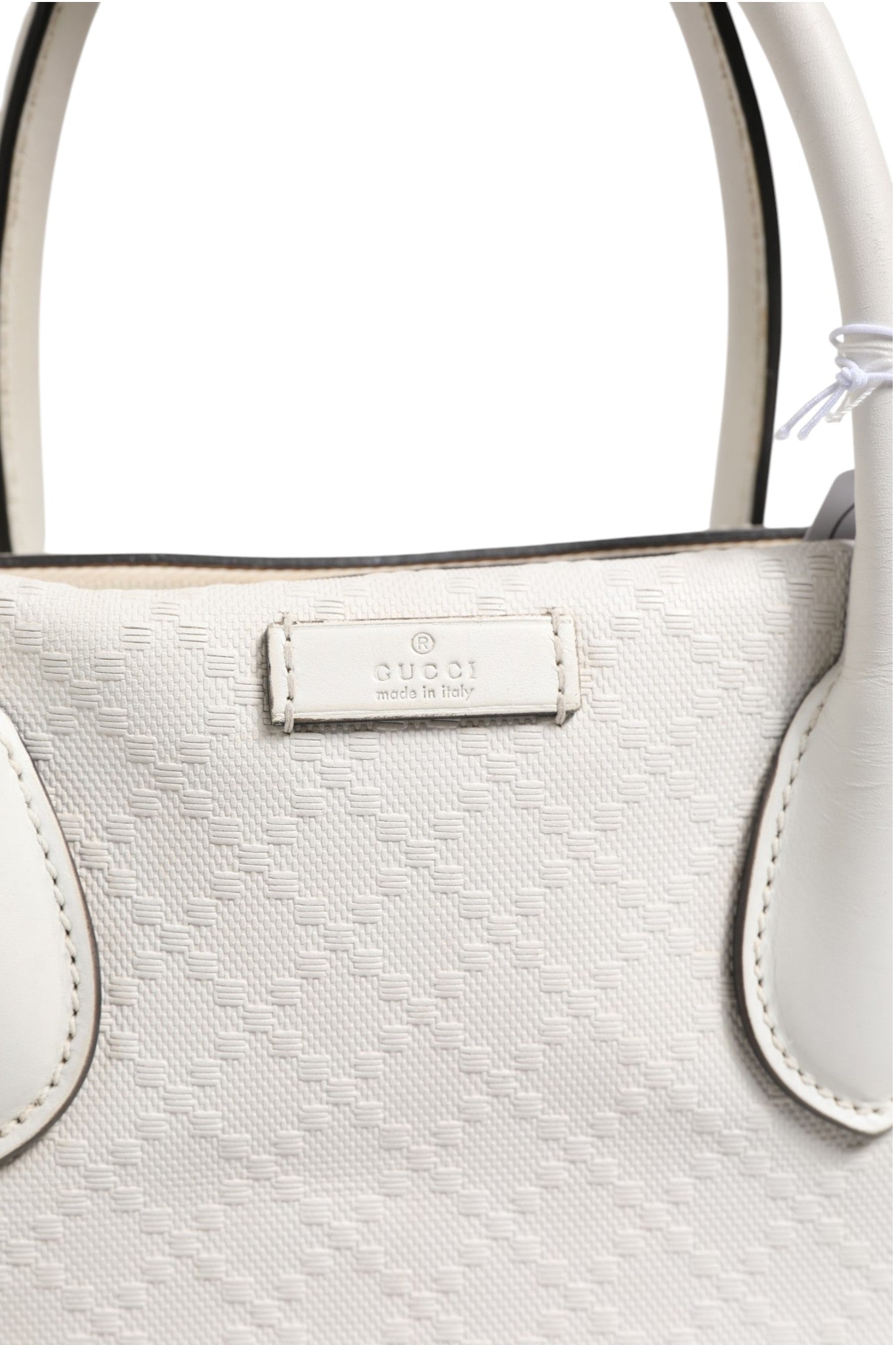 Gucci Medium Diamante Leather Boston Bag