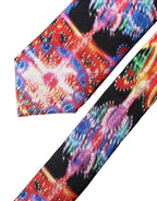 Dolce & Gabbana Multicolor Abstract Silk Adjustable Men Tied Necktie Tie