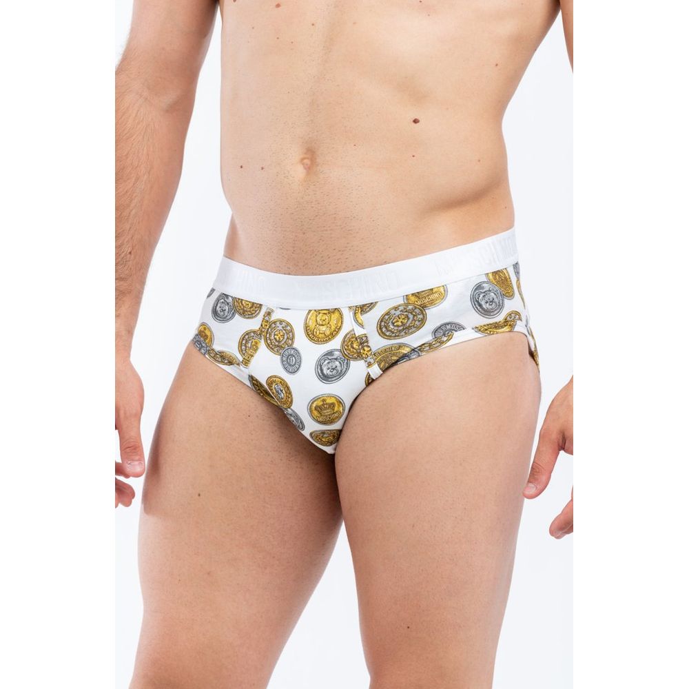 Moschino White Cotton Briefs