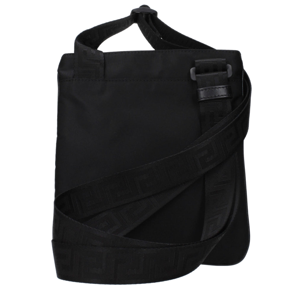 Versace Black Nylon Crossbody Bag
