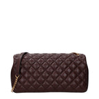 Versace Brown Leather Shoulder Bag