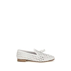 Fratelli Rossetti White Calf Leather Bos Taurus Slip-On Loafers