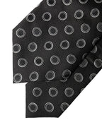 Dolce & Gabbana Black White Polka Dot Silk Adjustable Women Necktie Tie