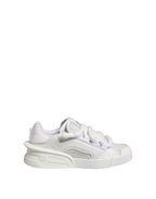 Dolce & Gabbana White Calfskin Leather Low Top Sneakers Shoes