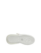 Dolce & Gabbana White Calfskin Leather Low Top Sneakers Shoes