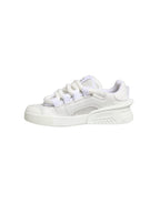 Dolce & Gabbana White Calfskin Leather Low Top Sneakers Shoes