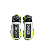 Dolce & Gabbana White Black Slip On Sorrento Sneakers Shoes