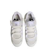 Dolce & Gabbana White Calfskin Leather Low Top Sneakers Shoes