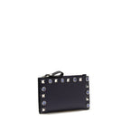 Valentino Garavani Black Calf Leather Bos Taurus Wallet